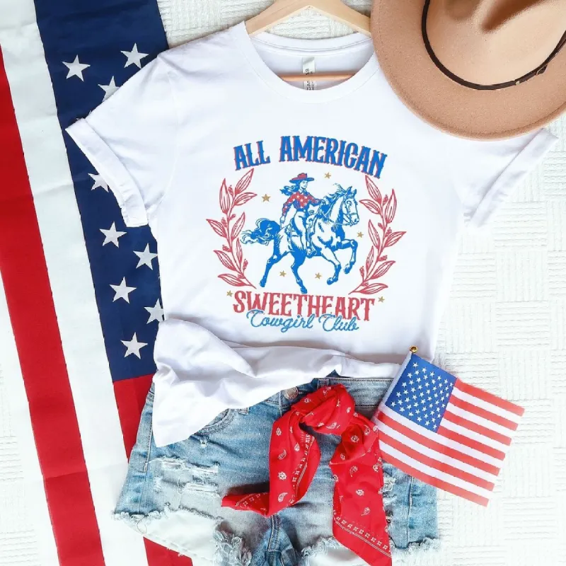 All American Sweetheart Short Sleeve Crewnneck Tee sold by Zulily