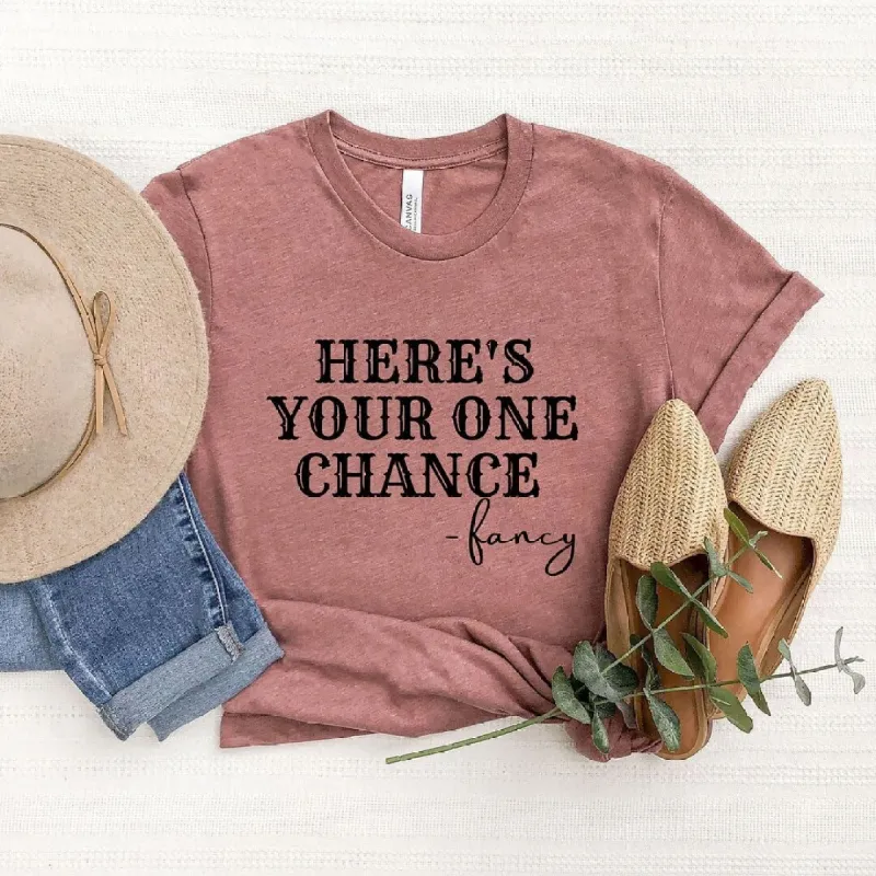 Here's Your One Chance Short Sleeve Crewnneck Tee sold by Zulily