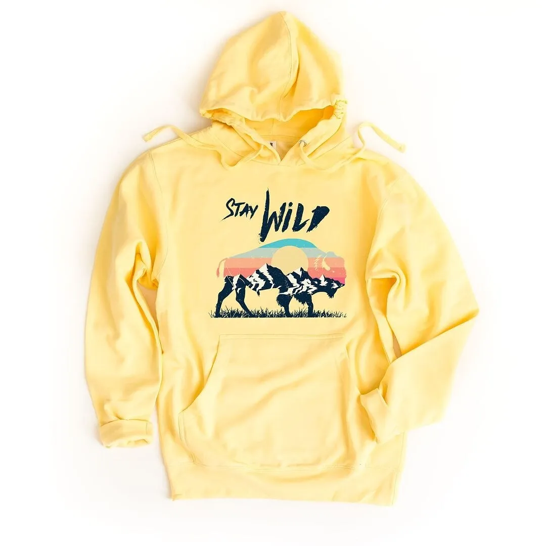 Stay Wild Buffalo Graphic Hoodie sold by Zulily product image thumbnail 2