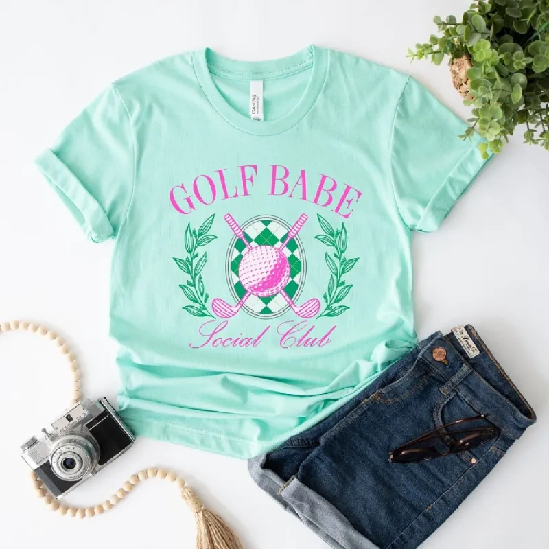 Golf Babe Short Sleeve Crewnneck Tee sold by Zulily