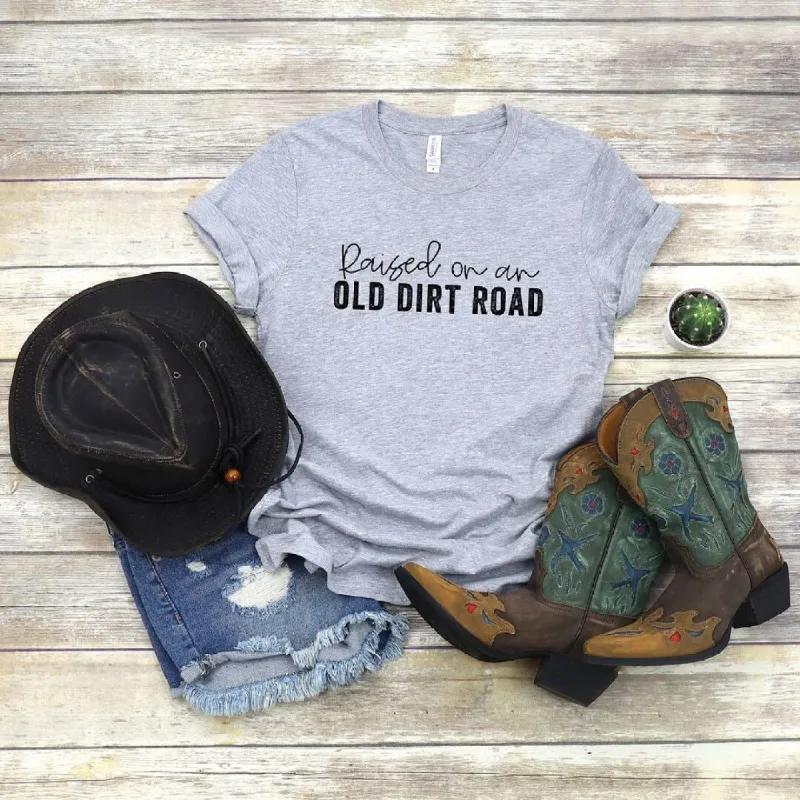Raised On An Old Dirt Road Short Sleeve Crewnneck Tee sold by Zulily