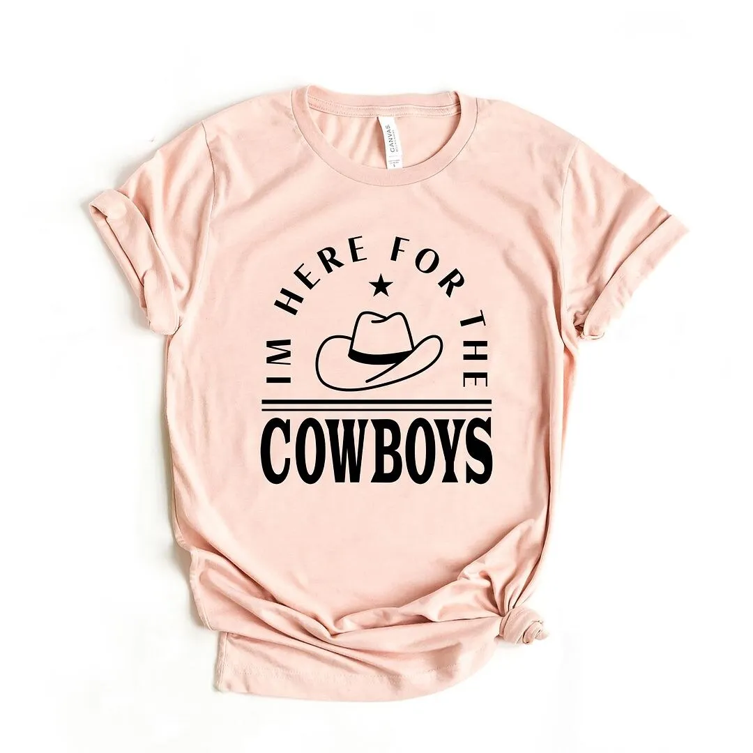 I'm Here for the Cowboys Hat Short Sleeve Crewnneck Tee sold by Zulily product image thumbnail 2