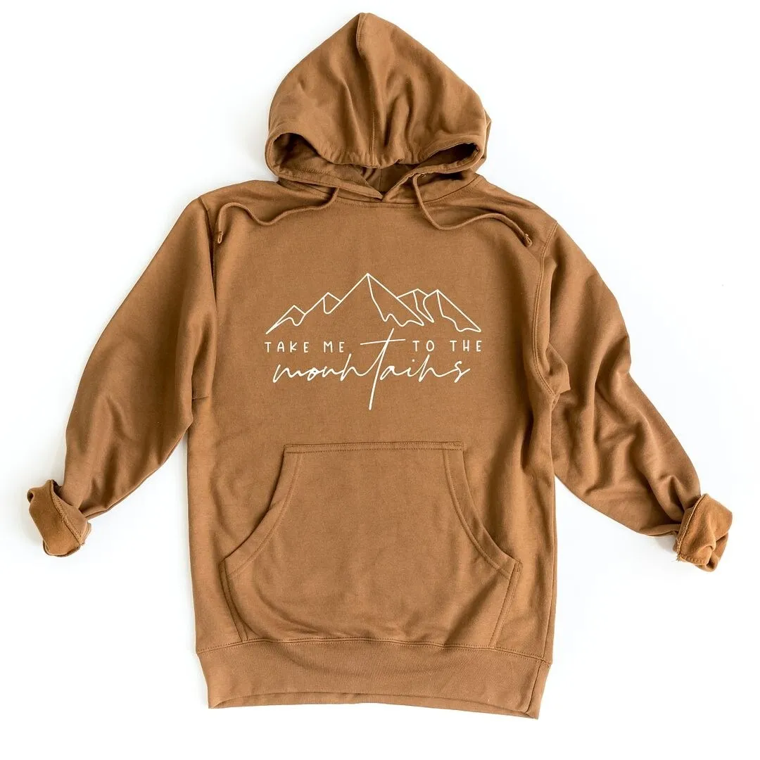 Take Me To The Mountains Cursive Graphic Hoodie sold by Zulily product image thumbnail 2