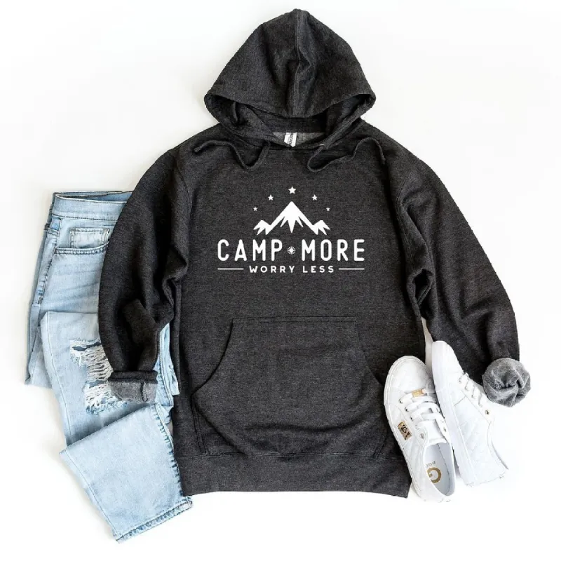 Camp More Worry Less Mountains Graphic Hoodie sold by Zulily