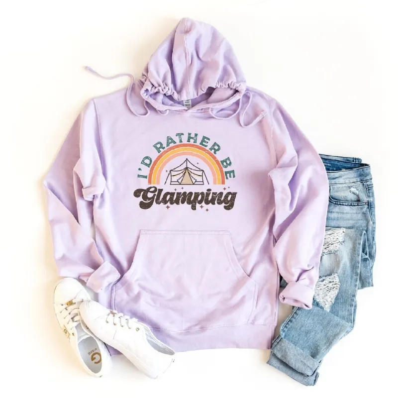 I'd Rather Be Glamping Graphic Hoodie sold by Zulily