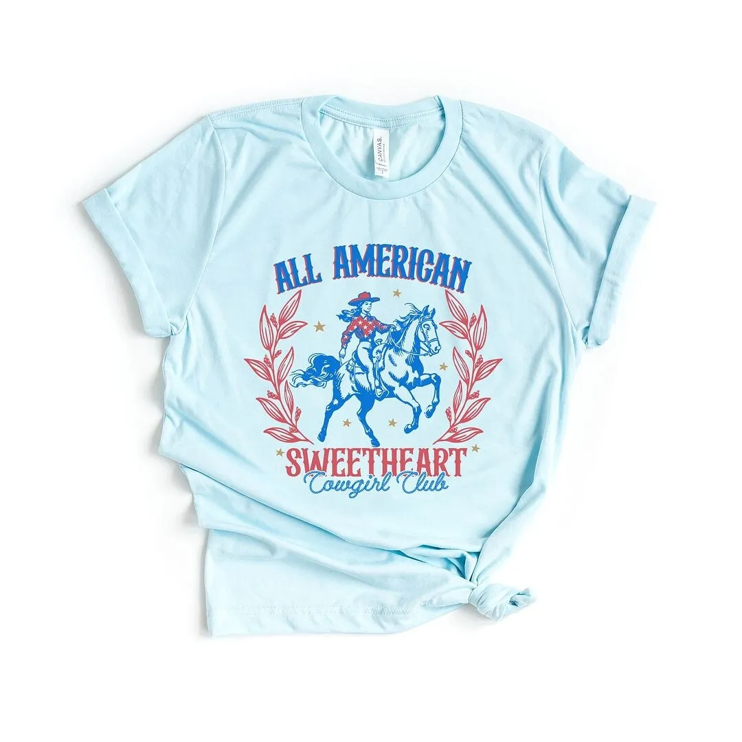 All American Sweetheart Brown Graphic Tee
