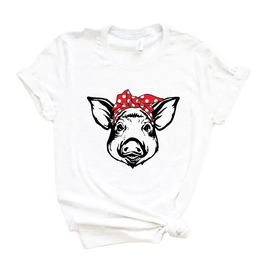 Pig and Bandana Short Sleeve Crewnneck Tee sold by Zulily product image thumbnail 2