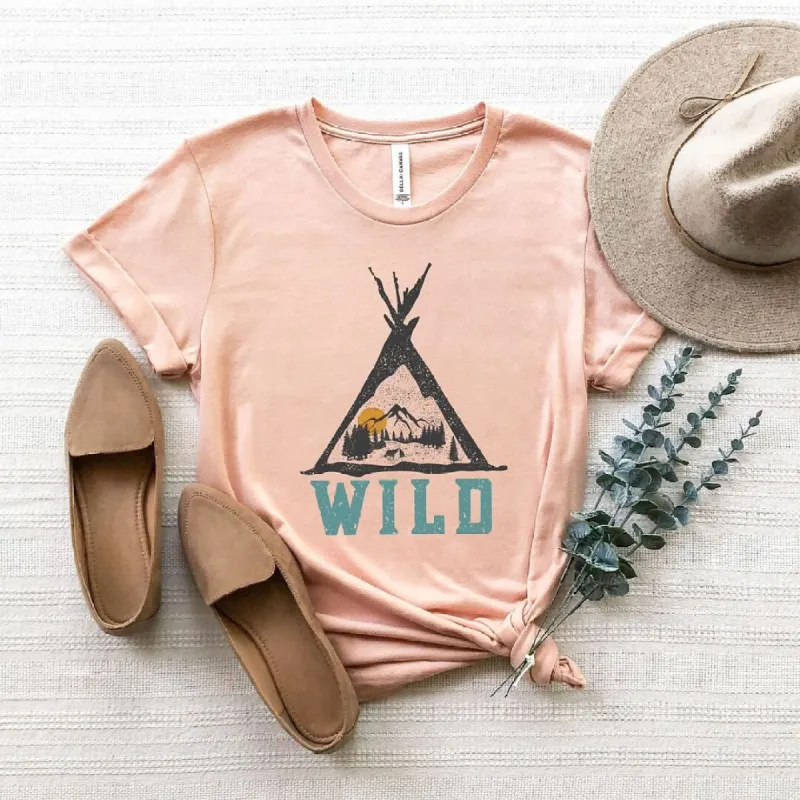 Wild Teepee Short Sleeve Crewnneck Tee sold by Zulily