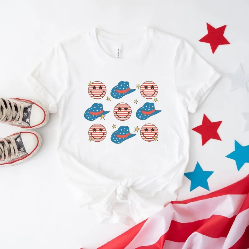 Cowgirl Smiley Short Sleeve Crewnneck Tee sold by Zulily