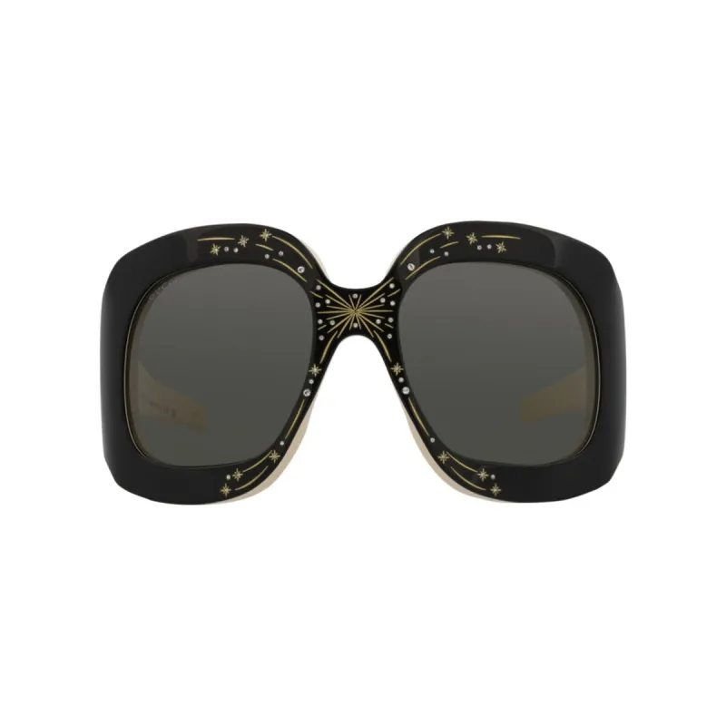 Gucci Shield-Frame Acetate Sunglasses - Black - One Size made by Gucci