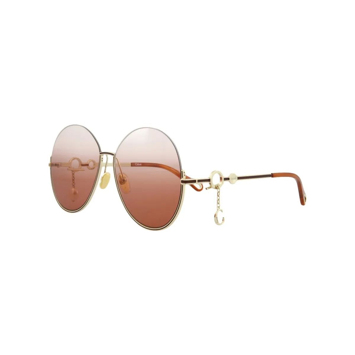 Chloé Round-Frame Metal Sunglasses - One Size sold by Zulily product image thumbnail 4