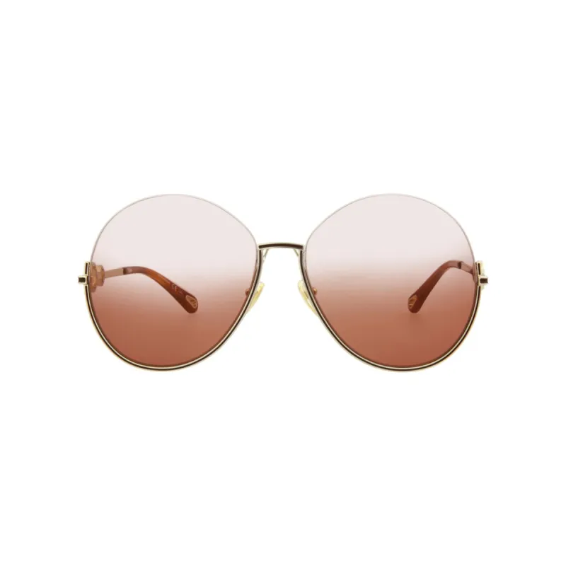 Chloé Round-Frame Metal Sunglasses - One Size sold by Zulily