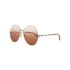Chloé Round-Frame Metal Sunglasses - One Size sold by Zulily