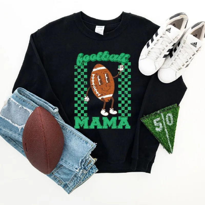 Checkered Football Mama Graphic Sweatshirt sold by Zulily