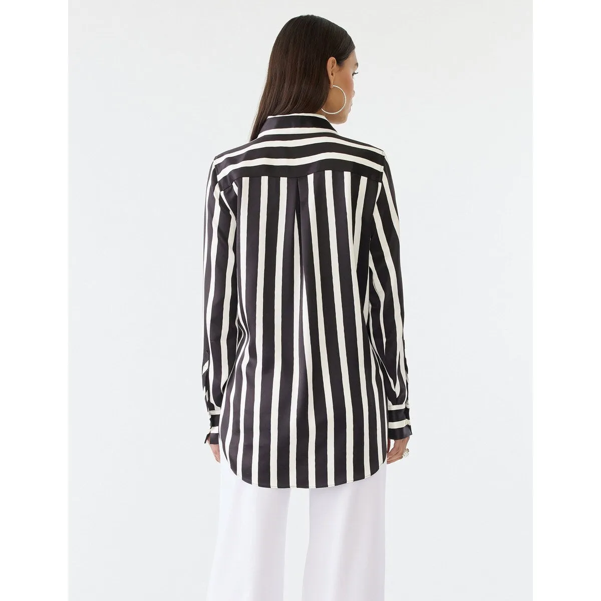 Gstq Striped Button Down Tunic sold by Zulily product image thumbnail 2