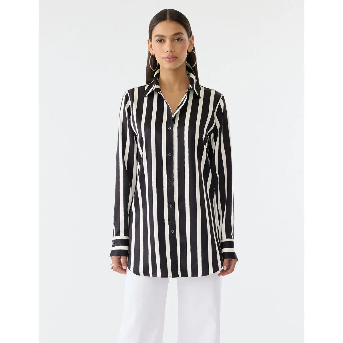 Gstq Striped Button Down Tunic sold by Zulily product image thumbnail 5