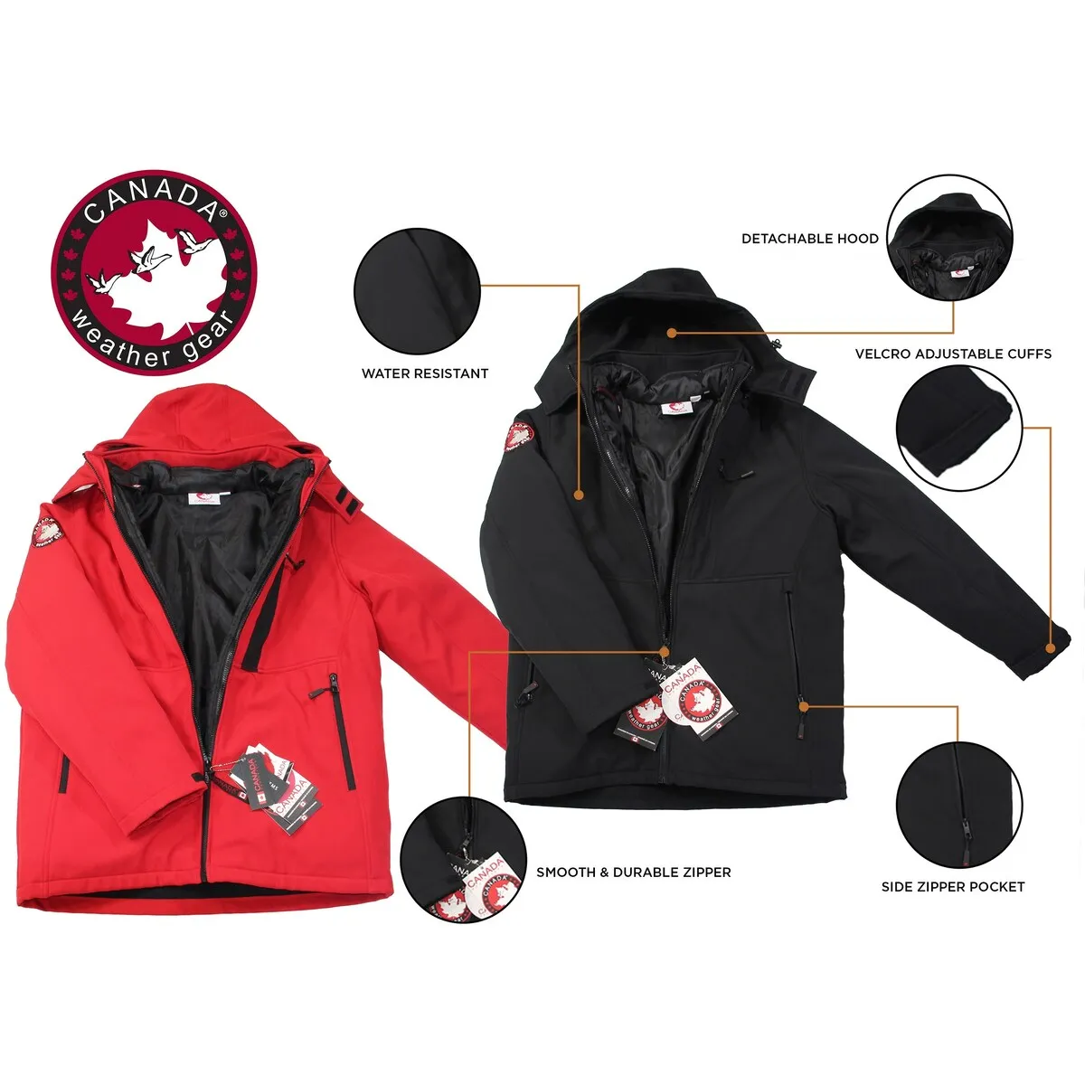 Mens Canada Weather Gear Softshell, Systems, 3 in 1 Jacket sold by Zulily product image thumbnail 3