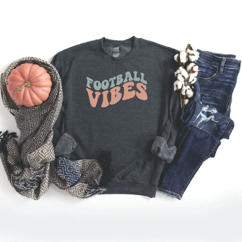 Football Vibes Colorful Graphic Sweatshirt made by Zulily