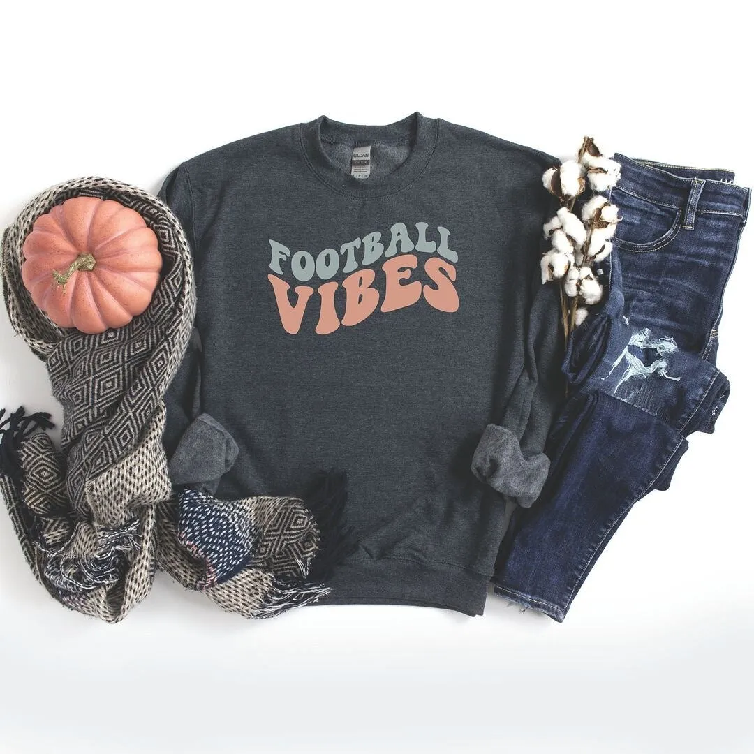 Football Vibes Colorful Graphic Sweatshirt sold by Zulily