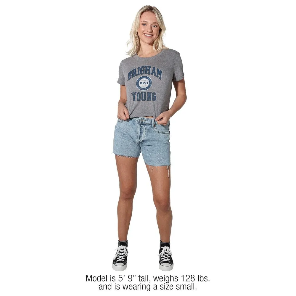 BYU Classic Seal Women's Crop Top T Shirt sold by Zulily product image thumbnail 3