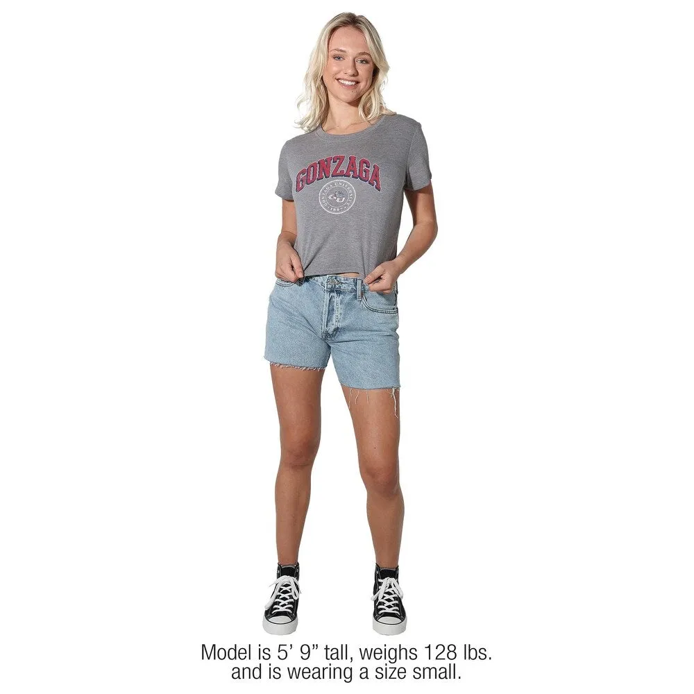 Gonzaga University Classic Seal Women's Crop Top T Shirt sold by Zulily product image thumbnail 5