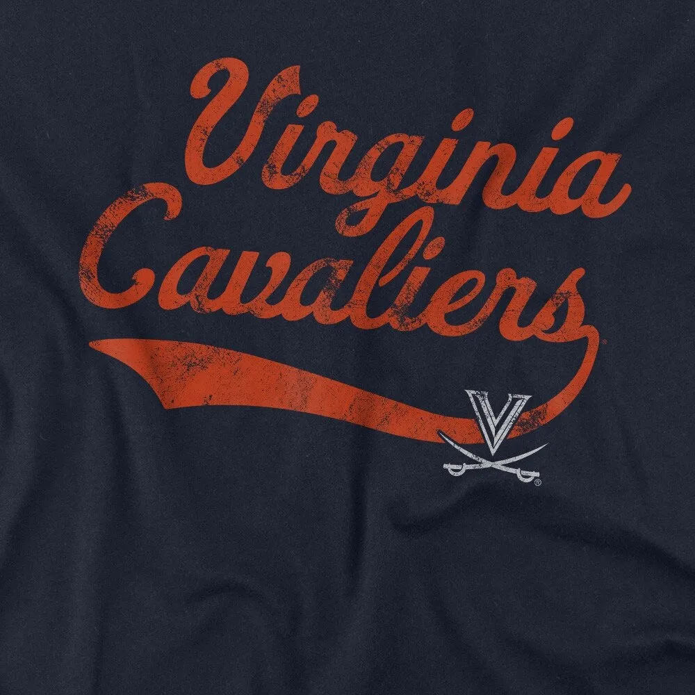 University of Virginia Vintage Script Women's Crop Top T Shirt sold by Zulily product image thumbnail 2