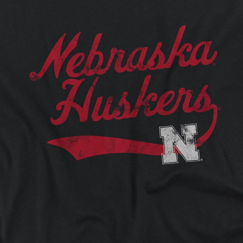 University of Nebraska Vintage Script Women's Crop Top T Shirt sold by Zulily product image thumbnail 2