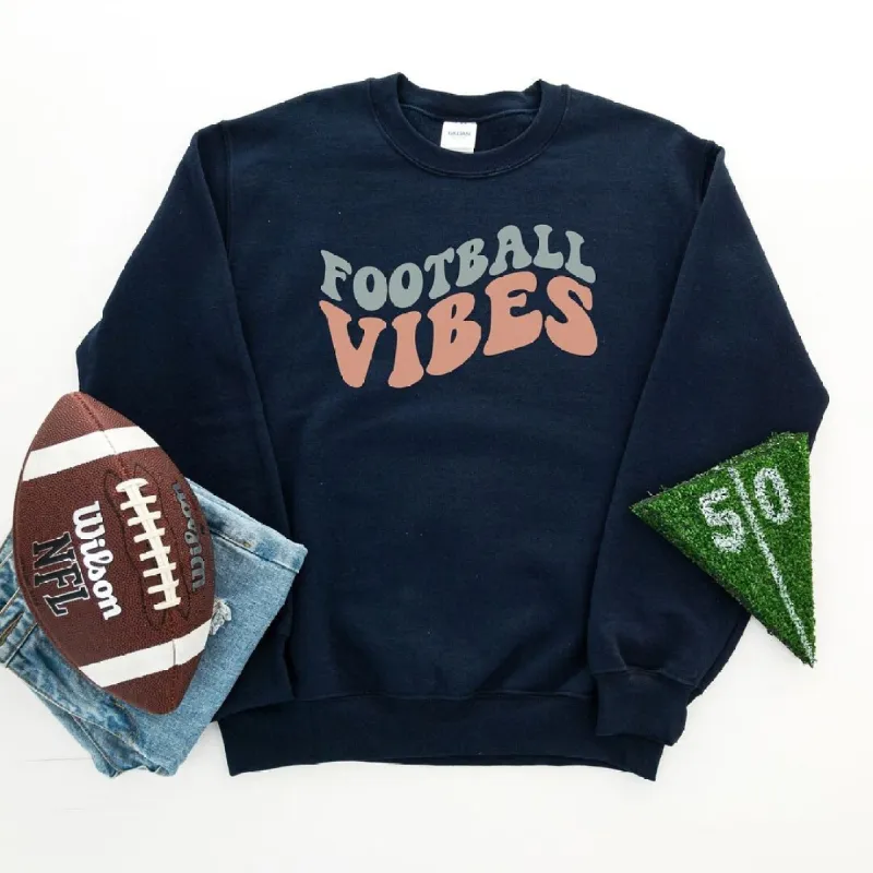 Football Vibes Colorful Graphic Sweatshirt sold by Zulily