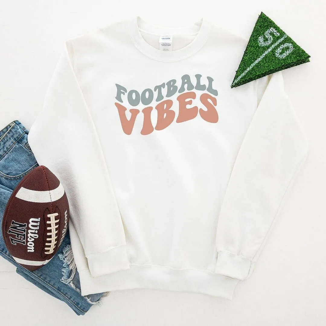 Football Vibes Colorful Graphic Sweatshirt sold by Zulily