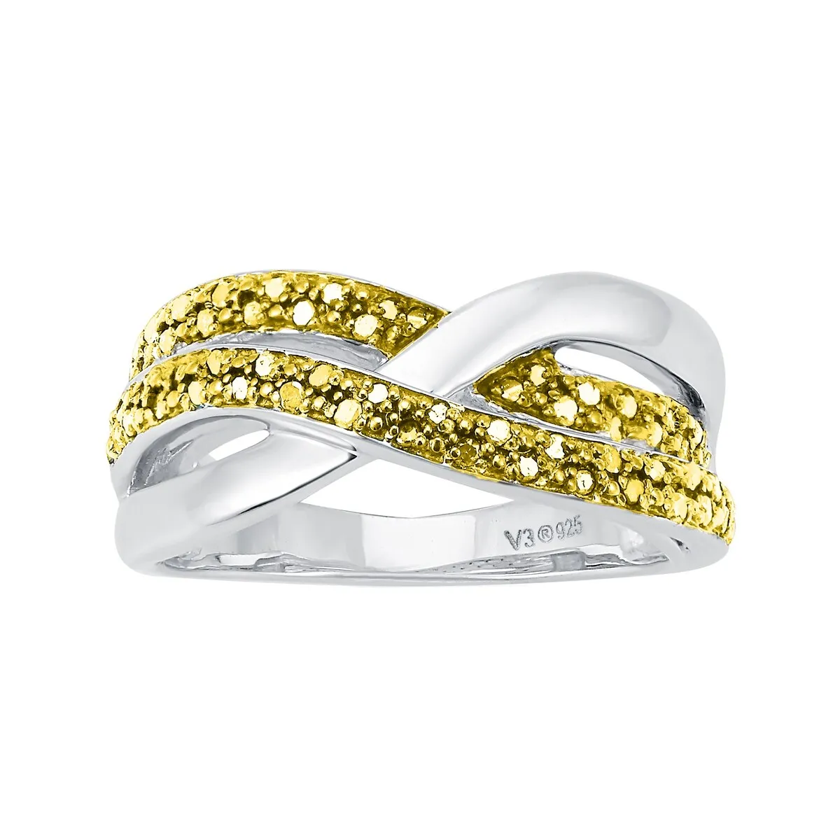 Sterling Silver Natural Yellow Diamond Promise Ring sold by Zulily