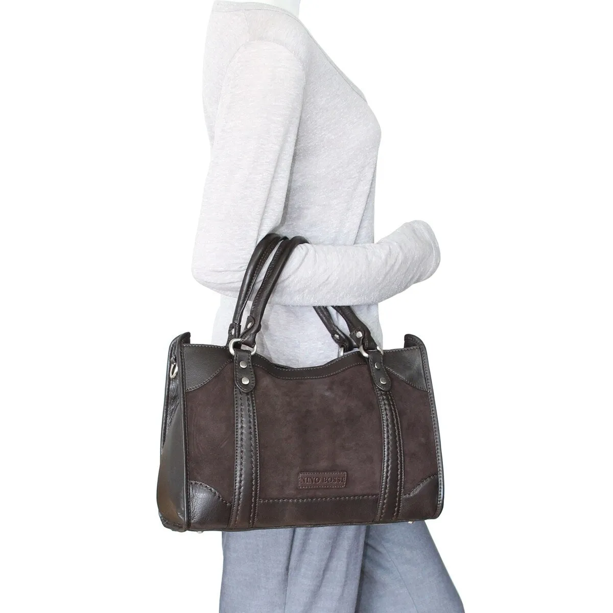 Super Sara Leather Satchel sold by Zulily product image thumbnail 4