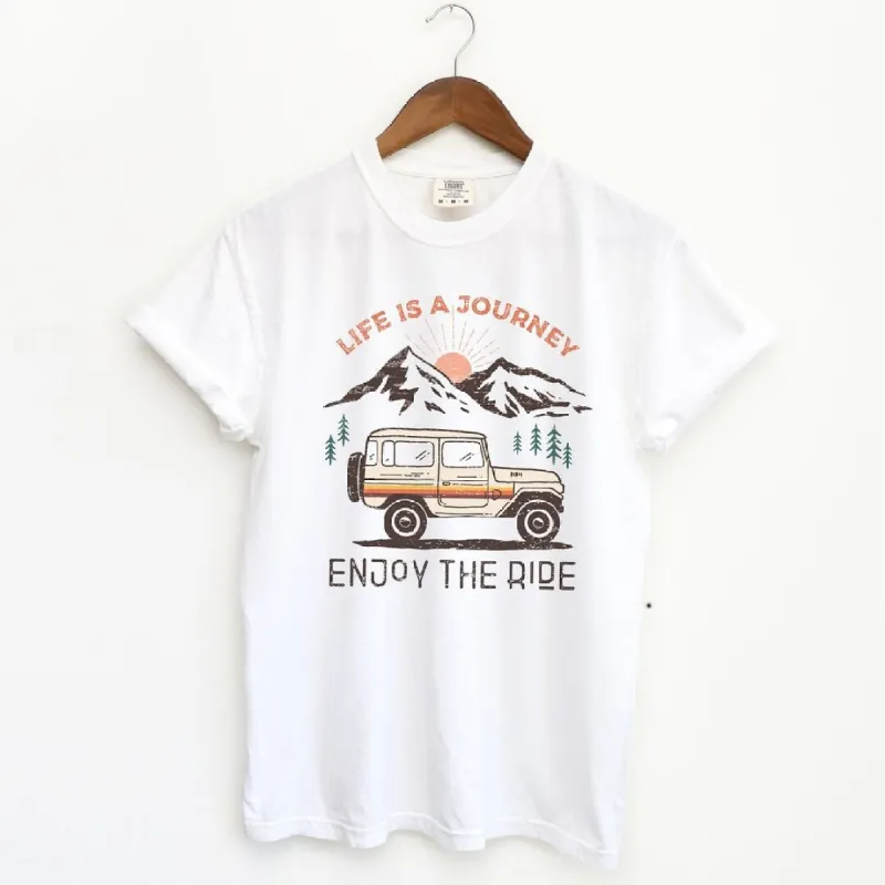 Life Is A Journey Garment Dyed Tee sold by Zulily