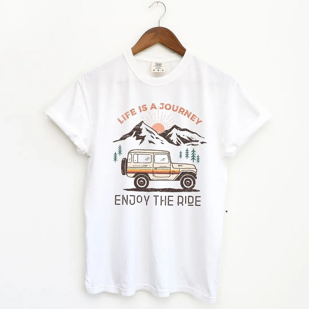 Life Is A Journey Garment Dyed Tee sold by Zulily