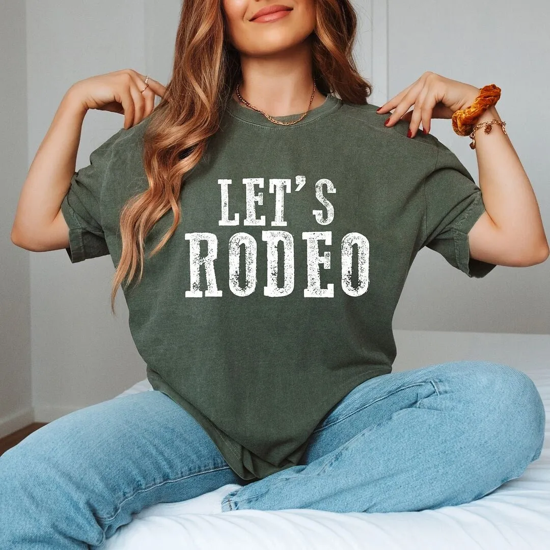 Let's Rodeo Garment Dyed Tee sold by Zulily product image thumbnail 3