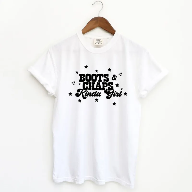 Boots and Chaps Kinda Girl Garment Dyed Tee sold by Zulily