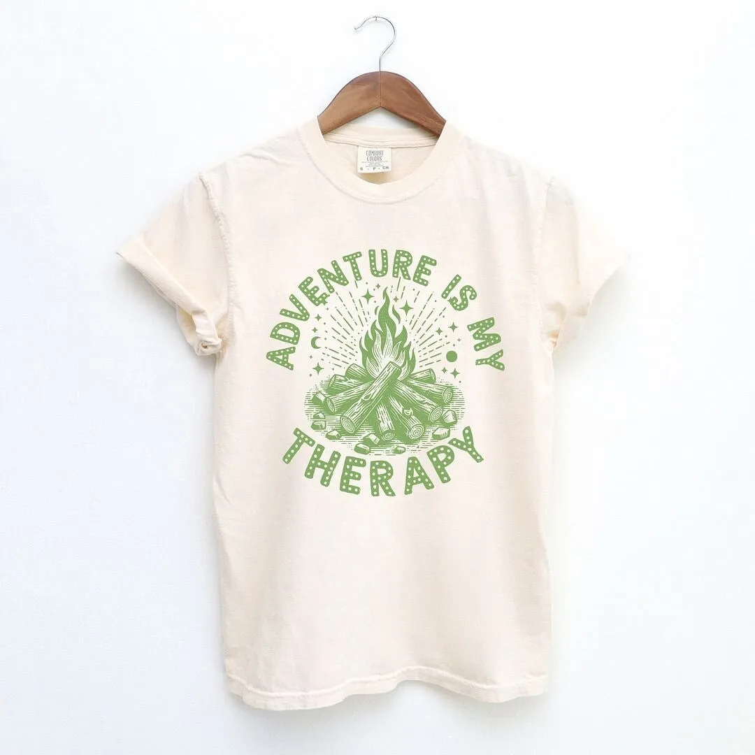 Adventure Is My Therapy Garment Dyed Tee sold by Zulily