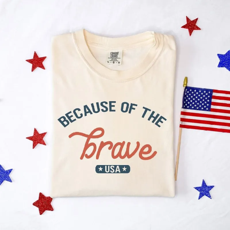 Brave USA Garment Dyed Tee sold by Zulily