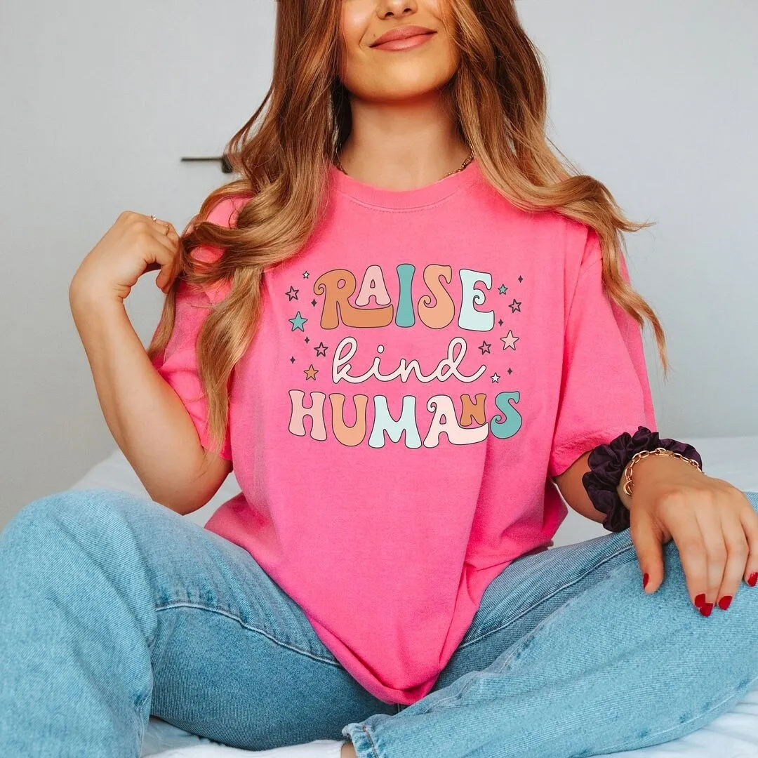 Raise Kind Humans Colorful Garment Dyed Tee sold by Zulily product image thumbnail 2
