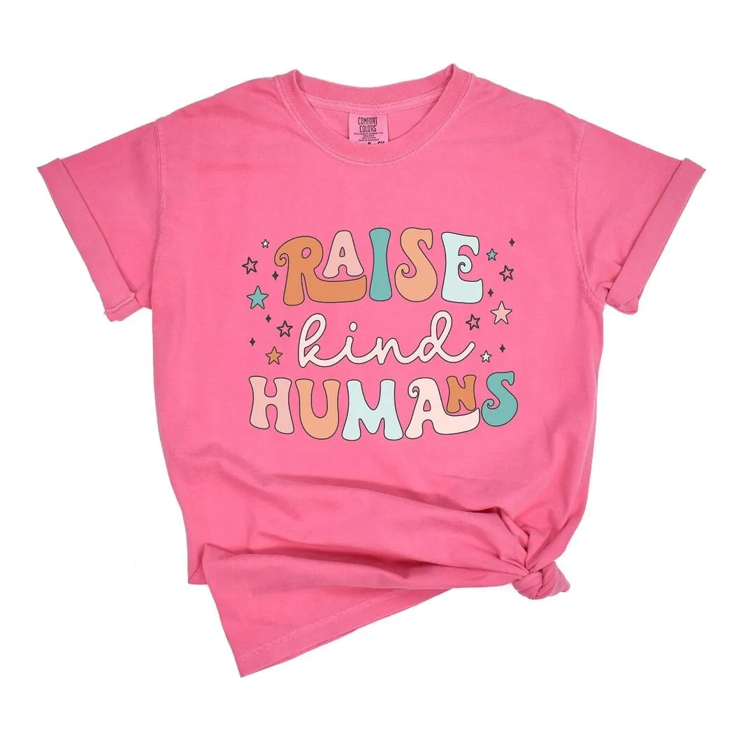 Raise Kind Humans Colorful Garment Dyed Tee sold by Zulily