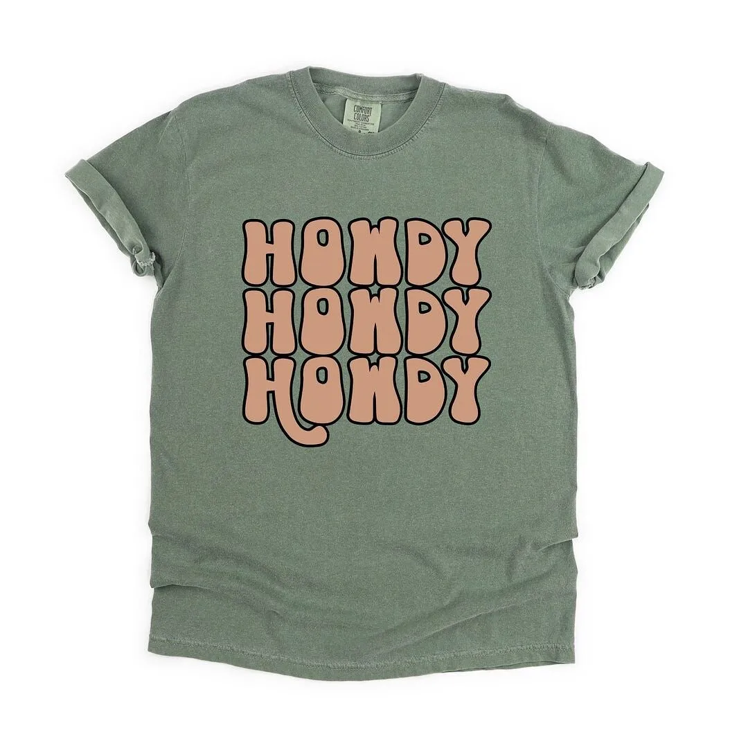 Howdy Bubble Stacked Garment Dyed Tee sold by Zulily product image thumbnail 2