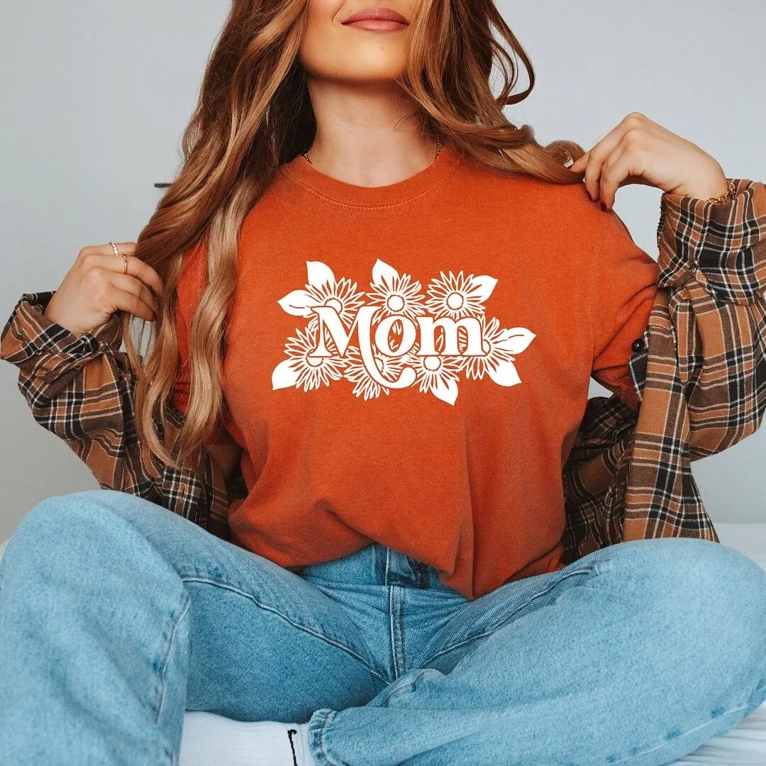 Mom Sunflowers Garment Dyed Tee sold by Zulily product image thumbnail 2