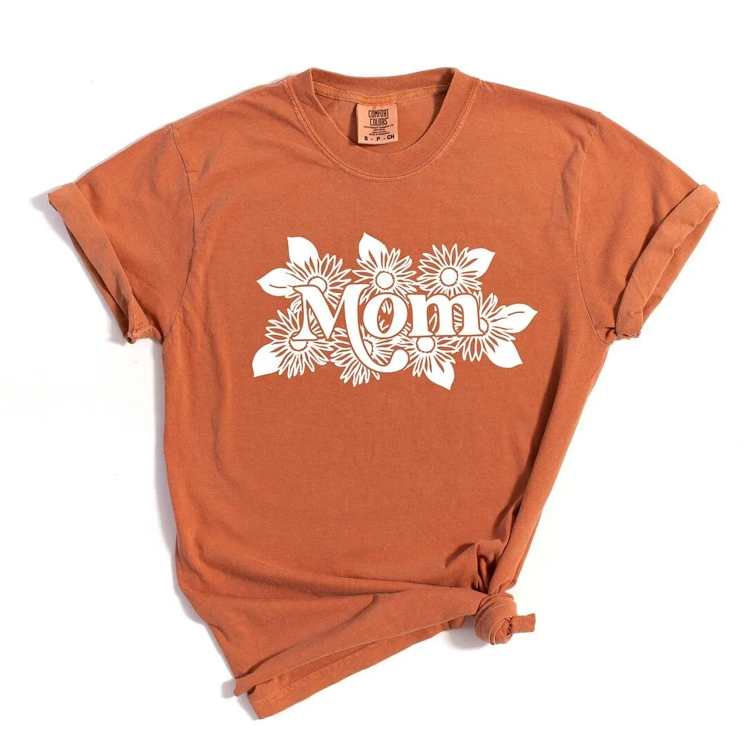 Mom Sunflowers Garment Dyed Tee sold by Zulily