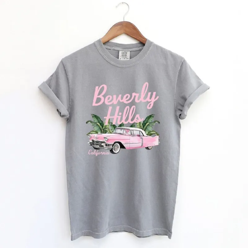 Beverly Hills Retro Car Garment Dyed Tee sold by Zulily
