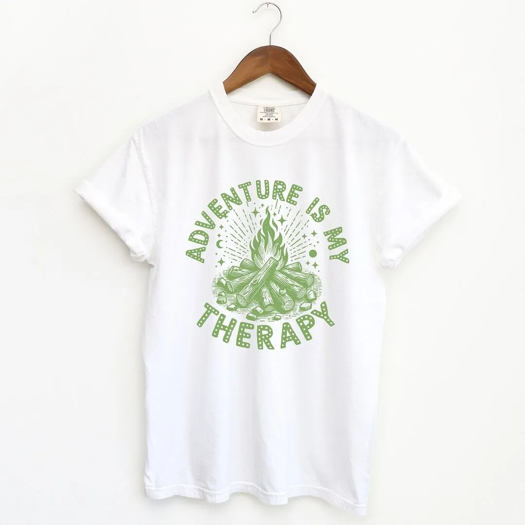 Adventure Is My Therapy Garment Dyed Tee sold by Zulily