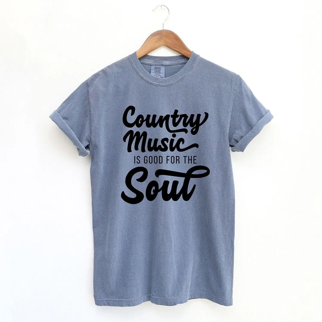 Country Music is Good for the Soul Garment Dyed Tee sold by Zulily product image thumbnail 2