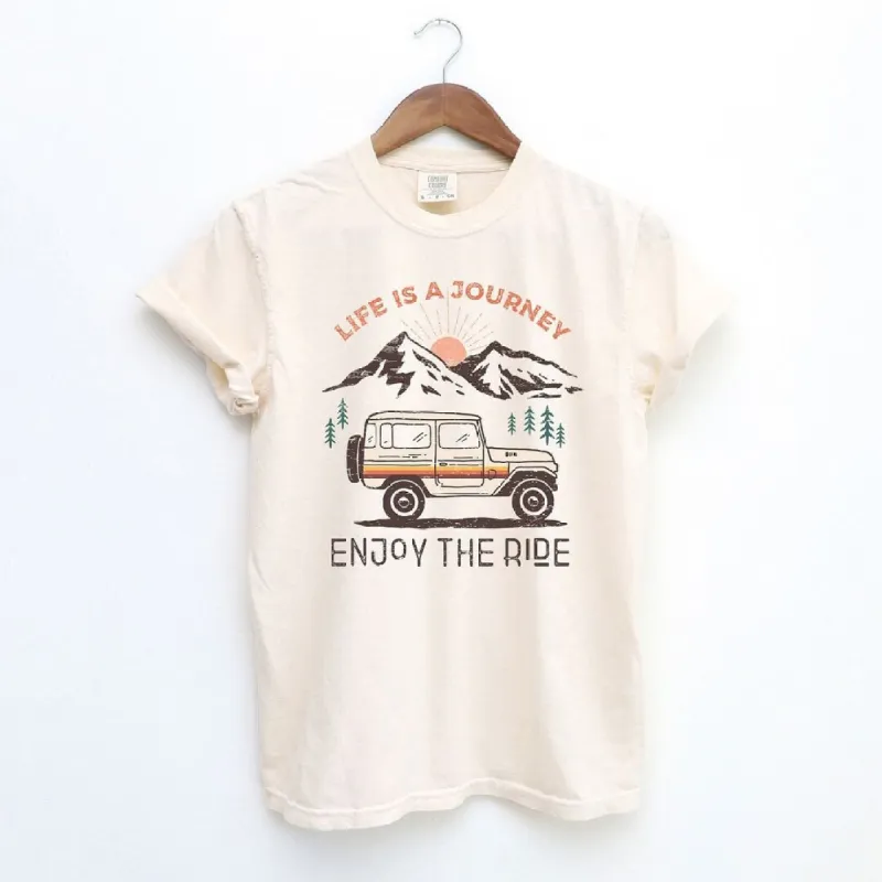 Life Is A Journey Garment Dyed Tee sold by Zulily