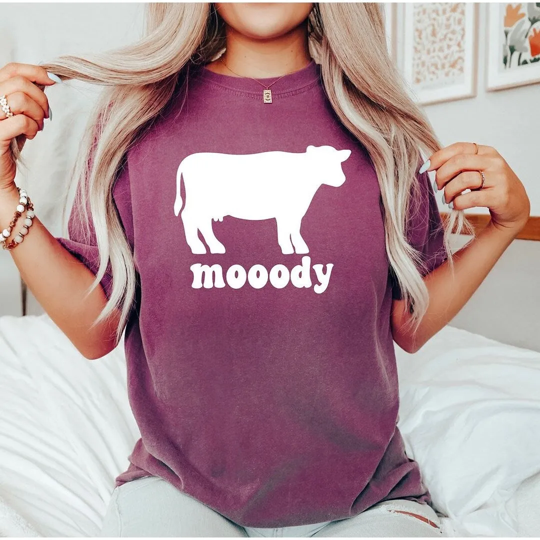 Moody Cow Garment Dyed Tee sold by Zulily product image thumbnail 3