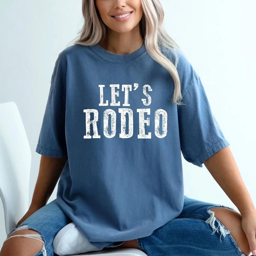 Let's Rodeo Garment Dyed Tee sold by Zulily product image thumbnail 3