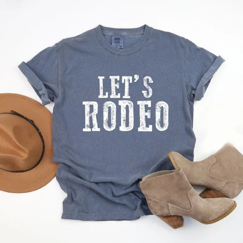 Let's Rodeo Garment Dyed Tee made by Zulily