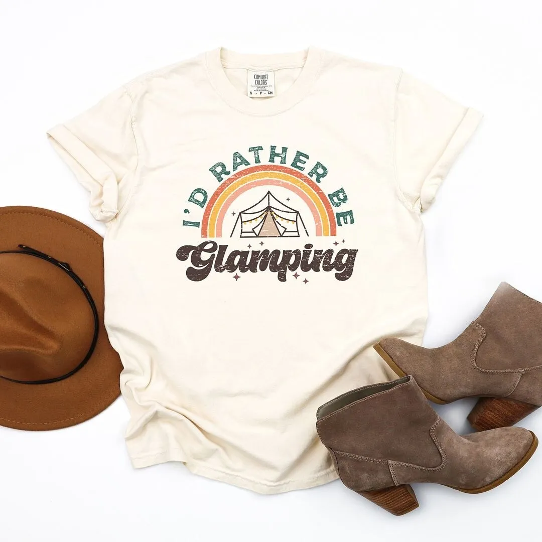 I'd Rather Be Glamping Garment Dyed Tee sold by Zulily